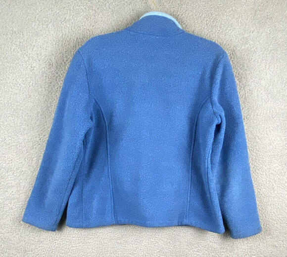 Cabelas Sweatshirt Womens Medium Blue Fleece 1/4 Zip Jacket - Picture 7 of 10